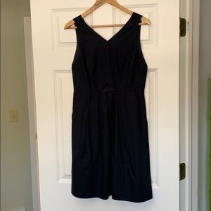 Madewell black cutout dress